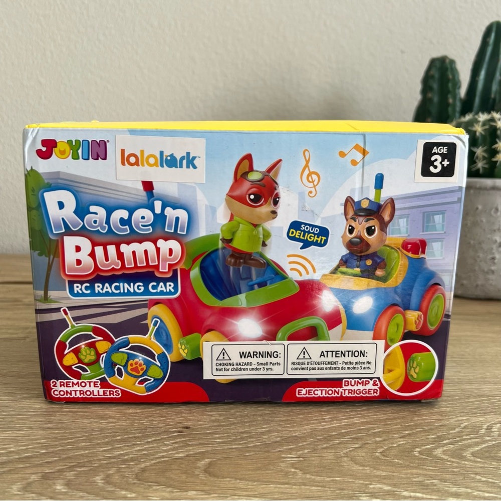 Joyin Race ’N Bump RC Racing Cars Set w/ 2 Remotes Sound Eject Game NEW